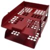 Nexx Letter Tray – Set 2pk + Risers Burgundy