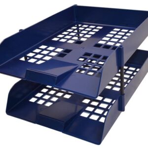 Nexx Letter Tray – Set 2pk + Risers Navy Blue