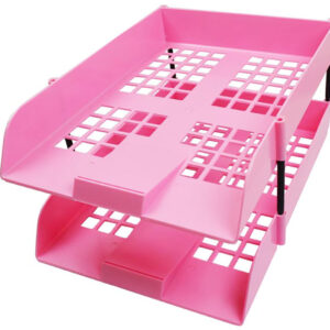 Nexx Letter Tray – Set 2pk + Risers Pink