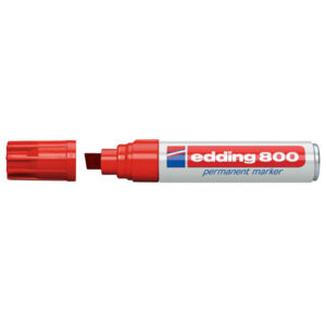 Edding Marker Perm Industrial Chisel B E800 Red 1 Edding Marker Perm Industrial Chisel B E800 Red