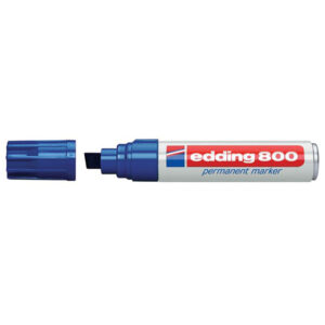 Edding Marker Perm Industrial Chisel B E800 Blue 1 Edding Marker Perm Industrial Chisel B E800 Blue