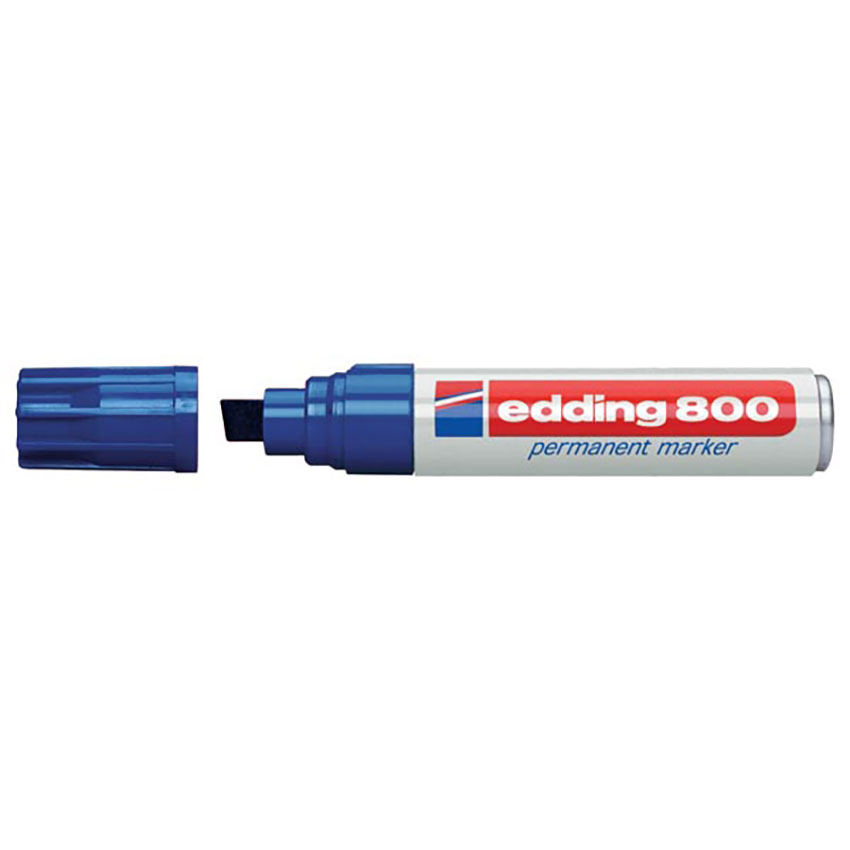 E800-03-1.jpg Edding Marker Perm Industrial Chisel B E800 Blue