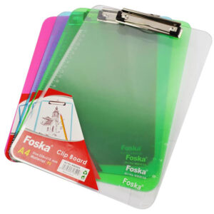 FOSKA Clipboard A4 Transparent PVC