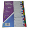 Nexx File Divider Pp A4 10 Tab Asst