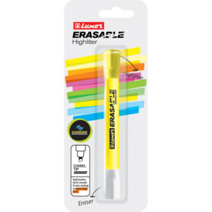 Luxor Highlighter Erasable Yellow Crd