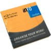 Info Notes Lined 75×75 Info 80 Sht Bright Orange