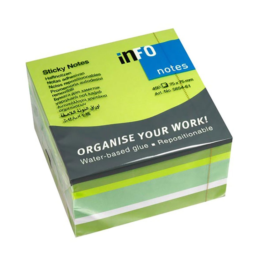 PAD0053-5654-61-2.jpg Info Notes Cube 75×75 Info 450 Sht Asst Mix 61