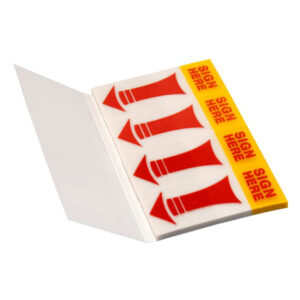 Info Flags Page Marker Info Sign Here Crd 4 (disc)