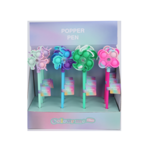 Colour Me Novelty Push Pop Spinner Pen Asst (12’s Display)