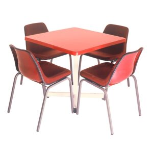 Square Centre Pedestal Tables fibreglass