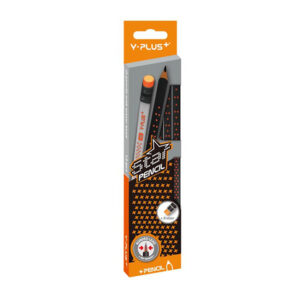 Yplus Pencil Rubber Tip Star Tri-grip Hb 12’s