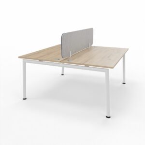 BETTR DUAL DESK 38X38 LOOP-LEG