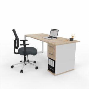 BETTR A-LEG SLIM SINGLE DESK OWN PEDESTAL