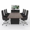 boardroom table rectangular marmara walnut