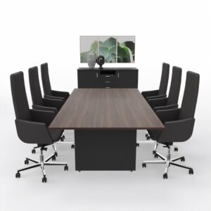 BOARDROOM TABLE-PANEL LEG 22MM RECTANGULAR TOP