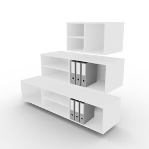 ELEVATE SIDE STORAGE UNIT 2 DRAWER+OPEN UNIT+FRAME