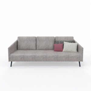ENVY 3 SEATER SOFA WITH BACK CUSHION-UNCOVERD