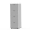filing cabinet 4 drawer white