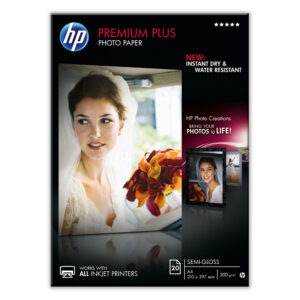 HP Premium Plus Semigloss Photo Paper 20 Sheets