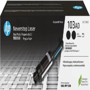 HP 103ad 2pack Original Black Laser Recharge Kit For HP Neverstop Laser