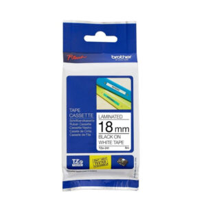 Brother Laminated Tape 8m X 18mm Black On White