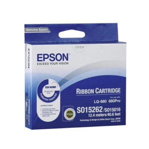 Epson S015262 Black Nylon Ribbon For Lq670 680 Pro 860 1060 25xx