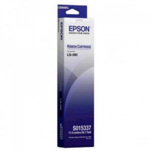 Epson S015337 Black Nylon Ribbon For Lq590