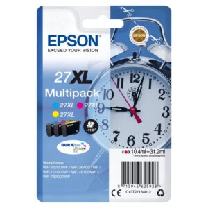 Epson 27xl Alarm Clock Durabrite Ultra 3-colours Multipack Ink 1 kolok 55266