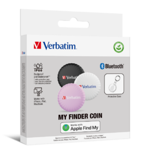 Verbatim Myfc-03bwp My Finder Coin Bluetooth Item Finder 3 Pack Black