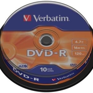 Verbatim Dvd+r Matt Silv 16x 10sp