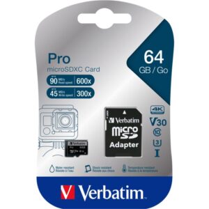 Verbatim Pro 64gb Micro Sd Sdxc