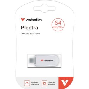 Verbatim Plectra Usb-C Flash Drive White 64Gb