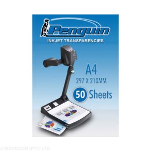 Penguin Inkjet Printer Transparencies 50 Sheets A