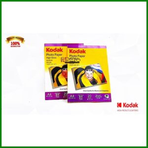 Kodak Injet Gloss Photo Paper 180 Gsm 20 Sheets A