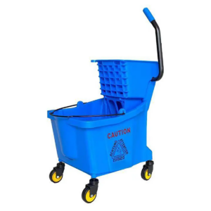 36l Econo Single Bucket Mopping Trolley On Castors & Wringer