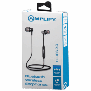 Amplify Blues Bluetooth Earphones Solid Black