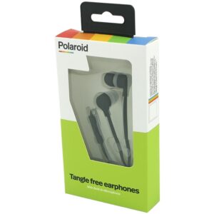 Polaroid Tangle Free Wired Earbuds Black And Grey 1 kolok 57037