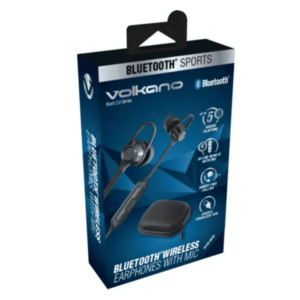 Volkano Rush 2.0 Series Bluetooth Earphones Black