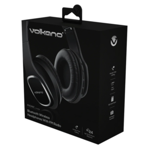 Volkano Phonic Series Bluetooth Full Size Headphones Black 1 kolok 57092