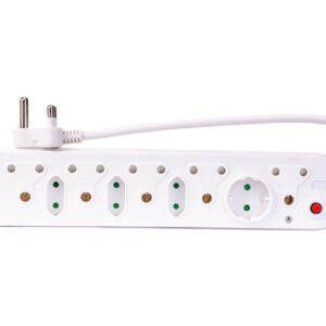 Ele 10 Way Multiplug High Surge Protection 5x16 Amp 5x5 Amp 1 kolok 57230