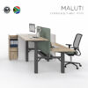 maluti height adj meeting desk dual
