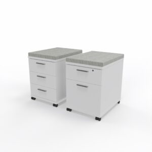 MOBILE PEDESTAL WITH CUSHION 3 DRAWER VULCAN FABRIC 1 mobilepedestals cushion wt