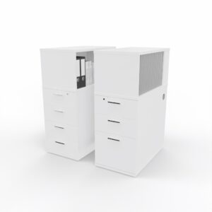 BETTR MULTI STORAGE PEDESTAL 2 DRAWER LEVER