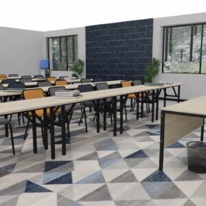 FOLD-UP TRAINING TABLE 16MM TOP