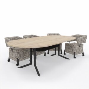 ROCKET PILL SHAPE MEETING TABL 22MM MELAMINE