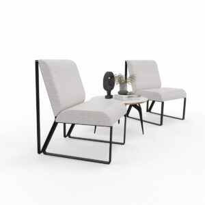 SALON SLIPPER CHAIR VULCAN FABRIC