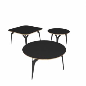 SHELL CROSS BASE FRAME ONLY COFFEE TABLE HEIGHT 382H