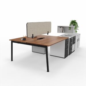 BETTR RECT SLIM DUAL DESK OWN PEDESTAL RECT-LEG