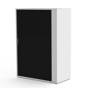 SYSTEMS CABINET BLACK ROLLER DOOR INCLUDES 3 SHELVES