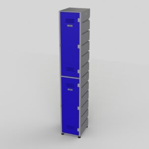 2 TIER PLASTIC LOCKER - FLAT TOP